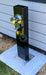 Black Outdoor Foot Wash Station with a Garden Hose Connection & Hot & Cold Mixer - The Fountain Direct 
