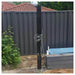 NW Showers Bondi Black ADA 316L Marine Grade Stainless Steel Outdoor Pool ShowerTower Panel - The Fountain Direct