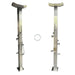 NW Showers Bondi Double Head Stainless Steel Outdoor Double Rainfall Shower with Foot Wash & Handheld Wand - The Fountain Direct
