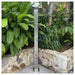 NW Showers Bondi Silver 316L Marine Grade Stainless Steel Rainfall Shower Tower with Foot Wash - The Fountain Direct