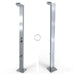 Bondi Silver 316L Marine Grade Stainless Steel Rainfall Shower Tower with Foot Wash - The Fountain Direct 