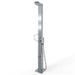 Bondi Silver ADA 316L Stainless Steel Outdoor Pool Shower – Hot & Cold & Foot Wash - The Fountain Direct 