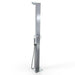 NW Showers Bondi Silver ADA 316L Stainless Steel Outdoor Pool Shower – Hot & Cold & Foot Wash - The Fountain Direct