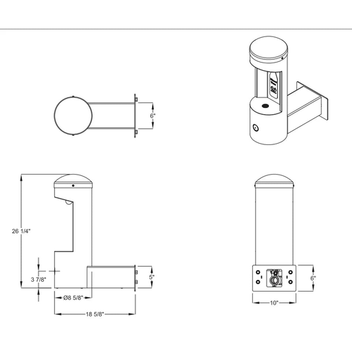 Willoughby CWBF-1WM Wall-Mounted Outdoor Water Bottle Filler – Stainless Steel Made in USA - The Fountain Direct 