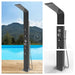 No Worries Showers Brighton Black 316L Stainless Steel Marine Grade Pool Beach Rinse-Off Shower - The Fountain Direct