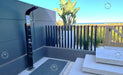 No Worries Showers Brighton Black 316L Stainless Steel Marine Grade Pool Beach Rinse-Off Shower - The Fountain Direct