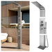 No Worries Showers Brighton Silver 316L Stainless Steel Marine Grade Outdoor Massage Shower - The Fountain Direct