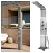 No Worries Showers Brighton Silver 316L Stainless Steel Marine Grade Outdoor Massage Shower - The Fountain Direct 