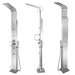 No Worries Showers Brighton Silver 316L Stainless Steel Marine Grade Outdoor Massage Shower - The Fountain Direct 