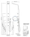 No Worries Showers Brighton Silver 316L Stainless Steel Marine Grade Outdoor Massage Shower - The Fountain Direct