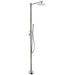 Costera Arena Dual-Function Hot & Cold Outdoor Shower, 10" Rain Head + Hand Shower – Brushed Nickel