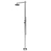 Costera Arena Dual-Function Hot & Cold Outdoor Shower, 10" Rain Head + Hand Shower – Brushed Nickel