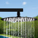 Costera Arena Black Hot & Cold Outdoor Shower Tower with Rain Head & Handheld Wand