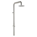 Costera Bahia Wall-Mounted Cold Water Outdoor Shower with 10" Rain Head – Brushed Nickel