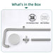 Costera Bahia Wall-Mounted Cold Water Outdoor Shower with 10" Rain Head – Brushed Nickel
