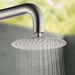 Costera Bahia Wall-Mounted Cold Water Outdoor Shower with 10" Rain Head – Brushed Nickel