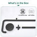 Costera Bahia Matte Black Wall Mount Outdoor Shower, 10" Cold Water Rain Head