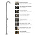 Costera Brisa Black Outdoor Rinse Station for Patio & Pool, Handheld Shower + Mixer Valve