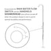 Costera Brisa Black Outdoor Rinse Station for Patio & Pool, Handheld Shower + Mixer Valve