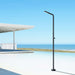 Costera Cala Minimalist Cold Water Outdoor Shower with Curved Wand Head – Matte Black