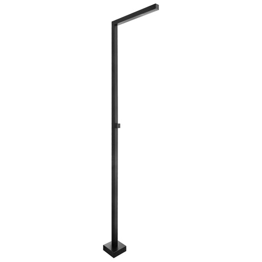 Costera Coral Square Cold Water Outdoor Shower Column with Linear Rain Head – Matte Black