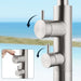 Costera Duna Freestanding Cold Water Outdoor Shower with 10" Rain Head & Foot Rinse Spout – Brushed Nickel