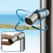 Costera Isla 2-Function Cold Water Outdoor Shower with 10" Rain Head & Foot Rinse – Brushed Nickel