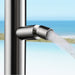 Costera Isla 2-Function Cold Water Outdoor Shower with 10" Rain Head & Foot Rinse – Brushed Nickel