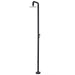 Costera Isla Matte Black Outdoor Shower Column with Rain Head & Foot Wash Spout