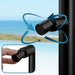 Costera Isla Matte Black Outdoor Shower Column with Rain Head & Foot Wash Spout