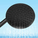Costera Isla Matte Black Outdoor Shower Column with Rain Head & Foot Wash Spout