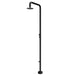 Costera Isla Matte Black Outdoor Shower Column with Rain Head & Foot Wash Spout