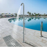 Costera Marbella Poolside Outdoor Shower with Hand Wand & Foot Wash Station – Brushed 316 Stainless Steel