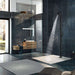 Costera Marbella Matte Black Exterior Shower Column with Hand Sprayer & Foot Rinse, Hot & Cold
