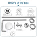Costera Marea Hot & Cold Outdoor Shower with 10" Rain Head & Handheld Sprayer – Brushed Nickel