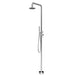 Costera Marea Hot & Cold Outdoor Shower with 10" Rain Head & Handheld Sprayer – Brushed Nickel