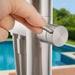 Costera Marea Hot & Cold Outdoor Shower with 10" Rain Head & Handheld Sprayer – Brushed Nickel