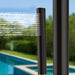 Costera Marea Matte Black Hot & Cold Outdoor Shower Column with Hand Shower