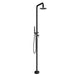 Costera Marea Matte Black Hot & Cold Outdoor Shower Column with Hand Shower