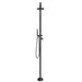 Costera Marea Matte Black Hot & Cold Outdoor Shower Column with Hand Shower