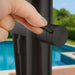 Costera Marea Matte Black Hot & Cold Outdoor Shower Column with Hand Shower
