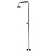 Costera Ola Freestanding Cold Water Outdoor Rain Shower, 10" Head – Brushed Nickel