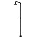 Costera Ola Matte Black Outdoor Rain Shower Column for Pools & Patios, 10" Head