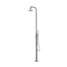 Costera Playa Freestanding Backyard Rain Shower with Handheld Sprayer – Brushed Stainless