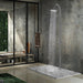 Costera Sereno 96-Inch Rainfall Outdoor Shower Tower with Foot Rinse – Brushed Stainless Steel