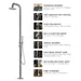 Costera Sol Designer Freestanding Pool Shower with Hand Shower – Brushed 316 Stainless
