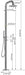 Costera Sol Designer Freestanding Pool Shower with Hand Shower – Brushed 316 Stainless