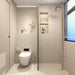 Costera Sol Gold Freestanding Shower Column for Luxury Pools, Hand Shower + Hot & Cold Mixer