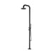 Costera Sol Matte Black Luxury Outdoor Shower Column for Modern Pools & Spas, Hot & Cold