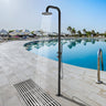 Costera Sol Matte Black Luxury Outdoor Shower Column for Modern Pools & Spas, Hot & Cold
